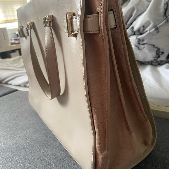 Kate Spade Cream Leather Documents/work Crossbody Bag - Picture 3 of 5